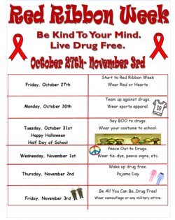 Red Ribbon Week Flyer